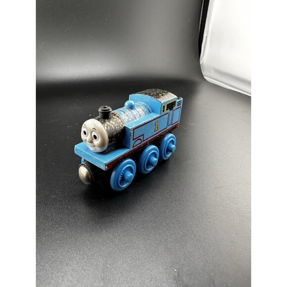 Gold Dust Thomas The Train Wooden Railway Vtg 2003 Learning Curve Engine - Picture 3 of 15